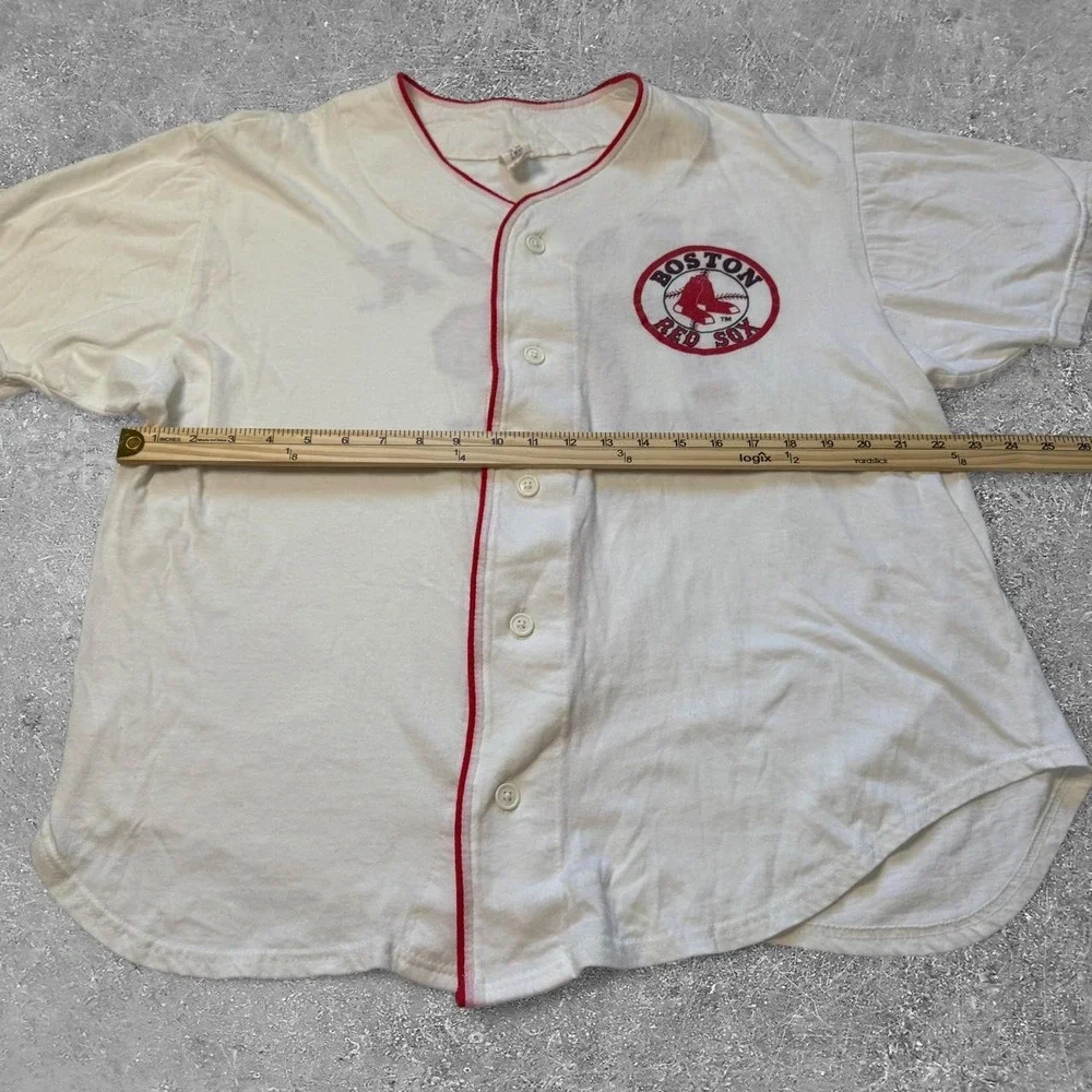 Boston Red Sox 2002 David Ortiz White Cotton Baseball Jersey Mens L/XL MBNA